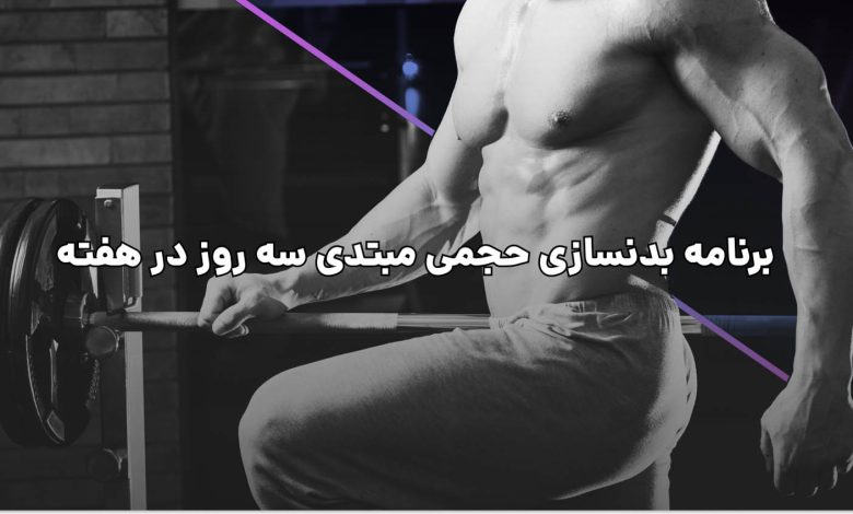 برنامه بدنسازی حجمی مبتدی