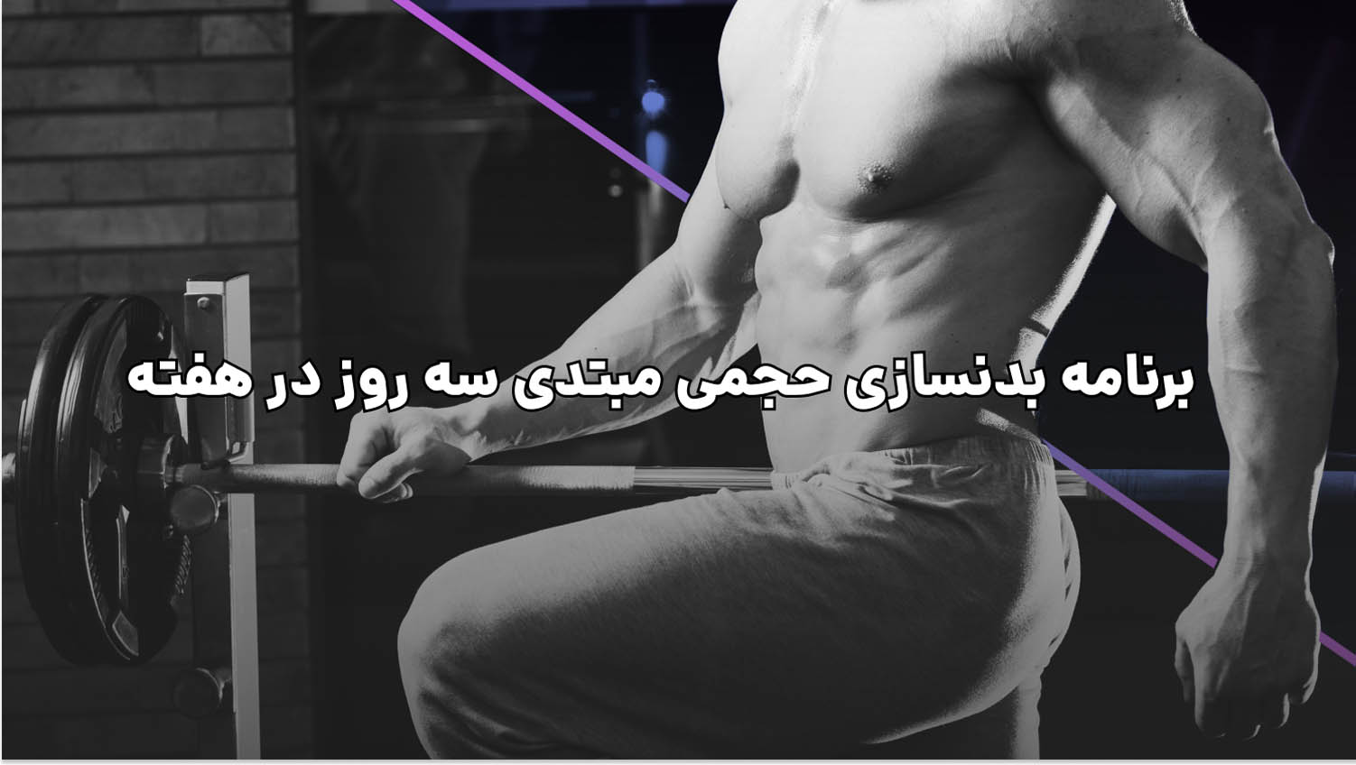 برنامه بدنسازی حجمی مبتدی